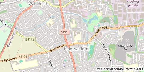 Map of Kingswinford, West Midlands