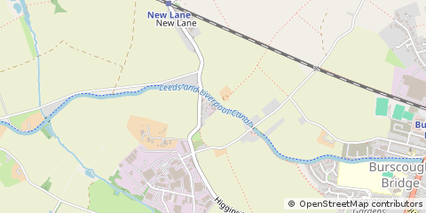 Map of Ormskirk, Lancashire