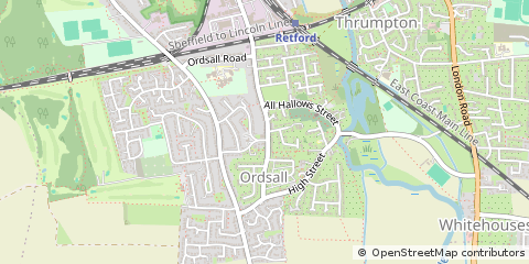 Map of Retford, Nottinghamshire