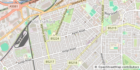 Map of Manchester, Lancashire