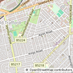 Map of Manchester, Lancashire