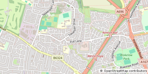 Map of Newcastle Upon Tyne