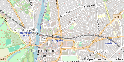 Map of Kingston Upon Thames
