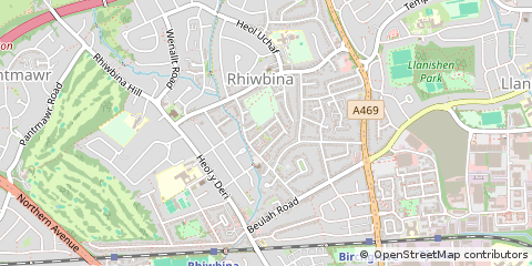Map of Cardiff