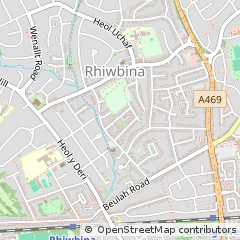 Map of Cardiff