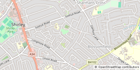 Map of Solihull