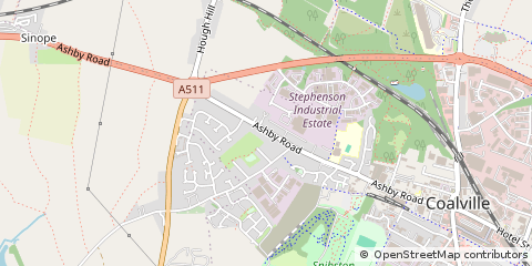 Map of Coalville
