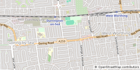 Map of Worthing