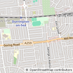Map of Worthing