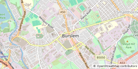 Map of Stoke-on-Trent