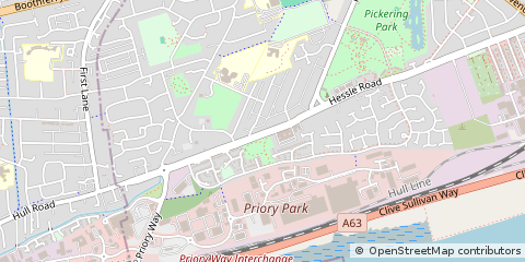 Map of Hull, East Yorkshire