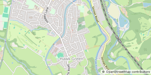 Map of Stockport, Greater Manchester
