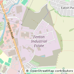 Map of Stoke on Trent, Staffordshire
