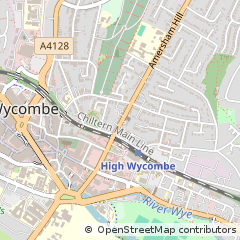 Map of High Wycombe, Buckinghamshire