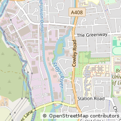 Map of Uxbridge, Middlesex