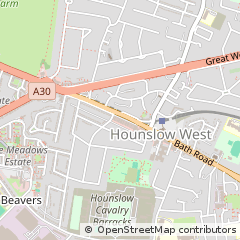 Map of Hounslow, Middlesex