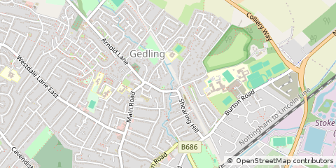 Map of Nottingham