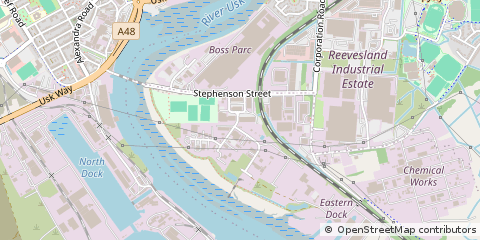 Map of Newport, Gwent