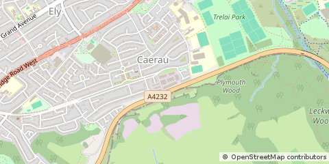 Map of Cardiff
