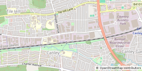 Map of Coventry, West Midlands