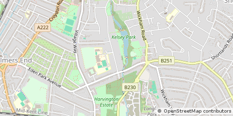 Map of Beckenham