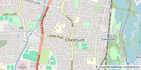 Map of Waltham Cross, Hertfordshire