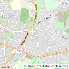 Map of Swansea