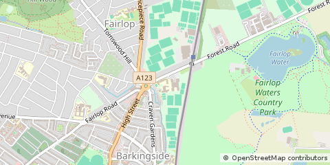 Map of Ilford