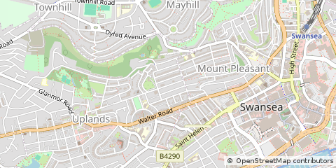 Map of Swansea