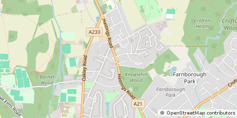 Map of Bromley, Kent