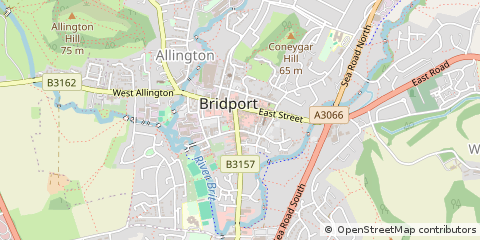 Map of Bridport, Dorset