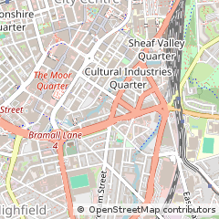 Map of Sheffield