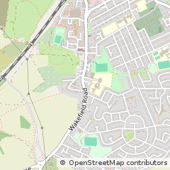 Map of Wakefield, West Yorkshire