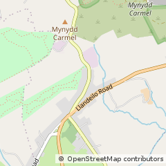 Map of Llanelli, Carmarthenshire