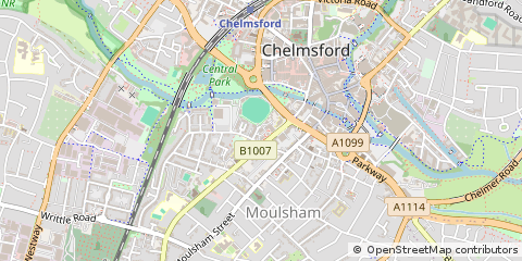 Map of Chelmsford