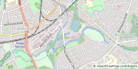 Map of Birmingham, West Midlands