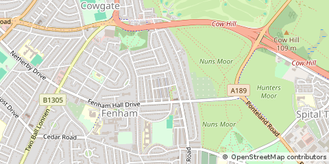 Map of Newcastle Upon Tyne