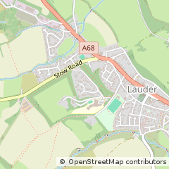 Map of Lauder, Berwickshire