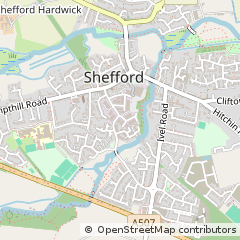 Map of Shefford, Bedfordshire