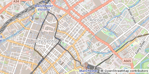 Map of Manchester