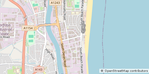 Map of Great Yarmouth, Norfolk