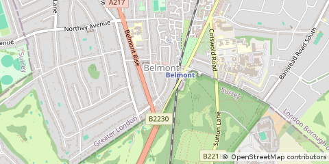 Map of Sutton