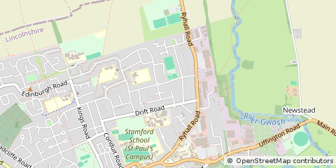 Map of Stamford, Lincolnshire
