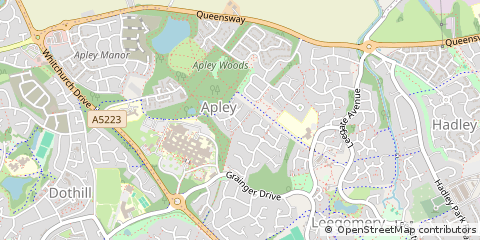 Map of Telford, Shropshire