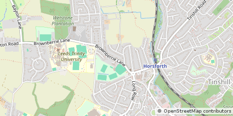 Map of Leeds, West Yorkshire
