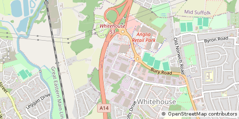 Map of Ipswich, Suffolk