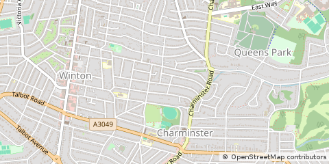 Map of Bournemouth, Dorset