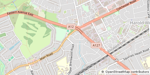Map of Romford