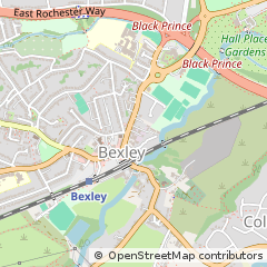 Map of Bexley, Kent