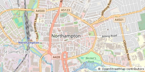 Map of Northampton